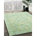 thumbnail image 3 of Ahgly Company Machine Washable Indoor Square Abstract Green Area Rugs, 7' Square, 3 of 7