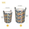 thumbnail image 2 of Lsque Fashionable Paisley pattern Laundry Hamper Basket, Tall Woven Rope Hamper Basket for Clothes, Lightweight Storage Basket, Collapsible Waterproof-Small, 2 of 8