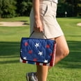 thumbnail image 3 of COEQINE Golf Cart Seat Covers with Carry Handle, US Flag Golf Cart Seat Towel Blanket, Fits for EZGO Yamaha Club Car and Other 2-Seat Golf Carts Patriotic Decor, Trendy American Flag, 3 of 8