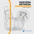 thumbnail image 2 of Huevera de gallina Gaon Canasta para huevos organizador Recipiente de almacenamiento, 2 of 11