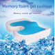 thumbnail image 5 of Cojín de espuma viscoelástica para verano, cojín de gel de rebote lento para coche, oficina, en forma de U, para embarazadas, para caderas, 5 of 6