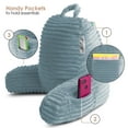 thumbnail image 3 of Nestl Almohada de Lectura para Niños y Adolescentes, Pequeña con Respaldo Brazos, Descanso Cama Memory Foam Triturada, Color Azul Piedra., 3 of 6