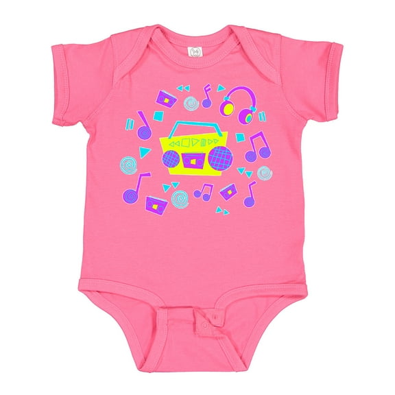 Inktastic '80s Boom Box music Boys or Girls Baby Bodysuit
