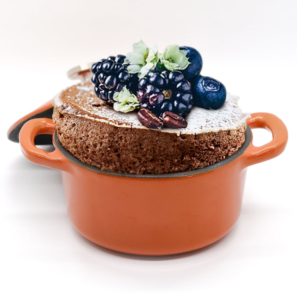 RJ Legend 8.5 oz Cast Iron Pot, Enameled Cast Iron Mini Pot, Round Mini Cocotte, 5.5-Inch Cast Iron Pot with Lid, 3-Piece Cast Iron Set - Gree並行輸入 RJ Legend 8.5 oz Cast Iron Pot, Enameled Cast Iron Mini Pot, Round