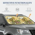 thumbnail image 4 of Daiia Watercolor Canary Bird 2PCS Car Windshield Sun Shade, Foldable Sun Shield for Car Front Window, Auto Sun Blocker Visor Protector Universal for Truck SUV Pickup-Large, 4 of 7
