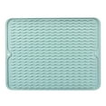 thumbnail image 2 of Silicone Kitchen Table Mat with Drainage Design - Heat Resistant Tableware Pad - Waterproof Dishwashing Draining Mat for Hot Pots - Non-Slip Countertop Protector with Hanging Hole, 2 of 7