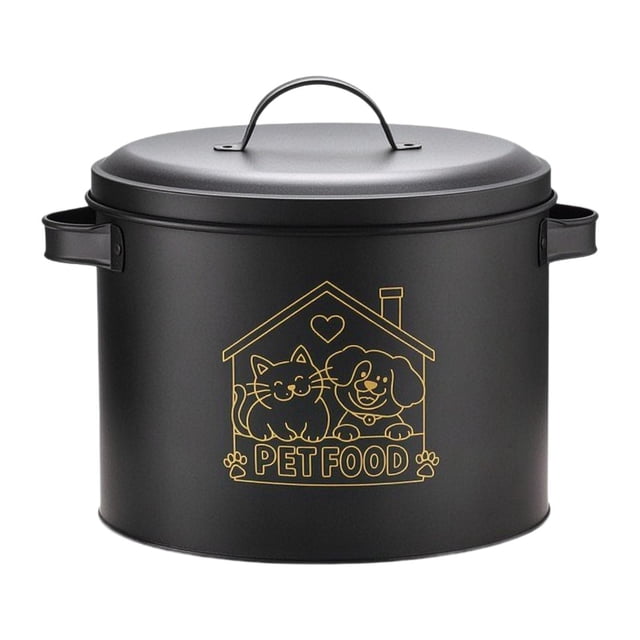 Contenedor de almacenamiento de comida para perros, organizador de snacks multifuncional con tapa, tanque de almacenamiento sellado para perros.