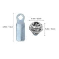 thumbnail image 2 of Hemoton Webbing Decoration Distribution Cabinet Lock Core 7.50X3.20X3.00CM Silver, 2 of 7