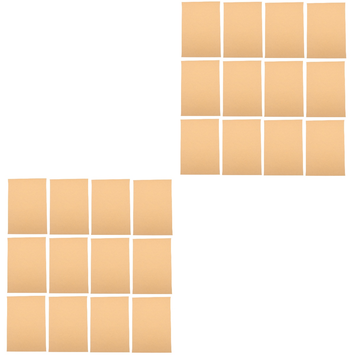 NICEXMAS 200 Pcs  4k Painting Kraft Cardboard Blank Kraft Drawing Paper for Practice
