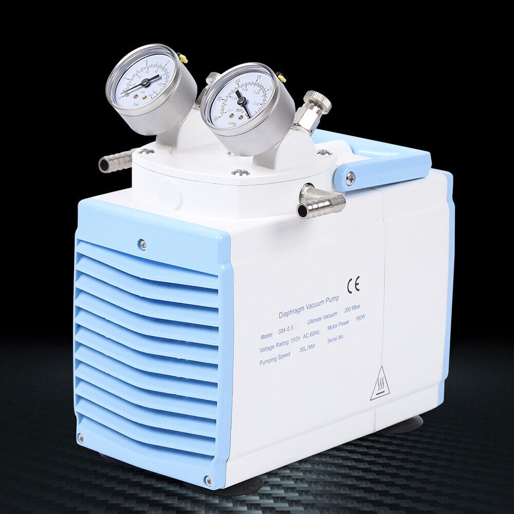 Miumaeov Oil Free Oilless Diaphragm Vacuum Pump For Vacuum Filtration Lab Tool 30L/min 110V GM-0.5A