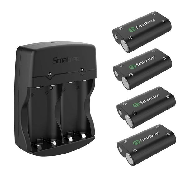 Smatree Xbox Controller Battery, 4 Pack Rechargeable Compatible with Xbox Series X/S/One/One S/X/X Elite Wireless Controller