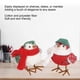 thumbnail image 5 of Standing Bird Model Green Hat Scarf Cute Appearance Animal Figurine for Desktop Decoration, 5 of 5