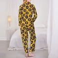 thumbnail image 6 of Goofa Retro Vinyl Records Printed Women’s 2 Piece Pajama Set Super,Pajamas Women's Long Sleeve Sleepwear Soft Button Down Loungewear Pjs Lounge Set Nightwear-X-Large, 6 of 9