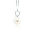 thumbnail image 2 of ANGARA Classic Freshwater Cultured Pearl Solitaire Pendant in Platinum for Women | June Birthstone, Birthday, Anniversary, Jewelry Gift for Women | Pearl Necklace, 2 of 5