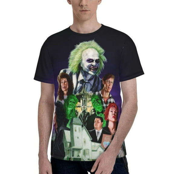Unisex 3D Print Beetlejuice T Shirts Graphic Design Casual Summer Short Sleeve Fashion Tees Shirt for Men Women