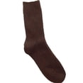 thumbnail image 2 of Lian LifeStyle Women's 3 Pairs Knitted Wool Socks One Size 7-10 (Brown), 2 of 4