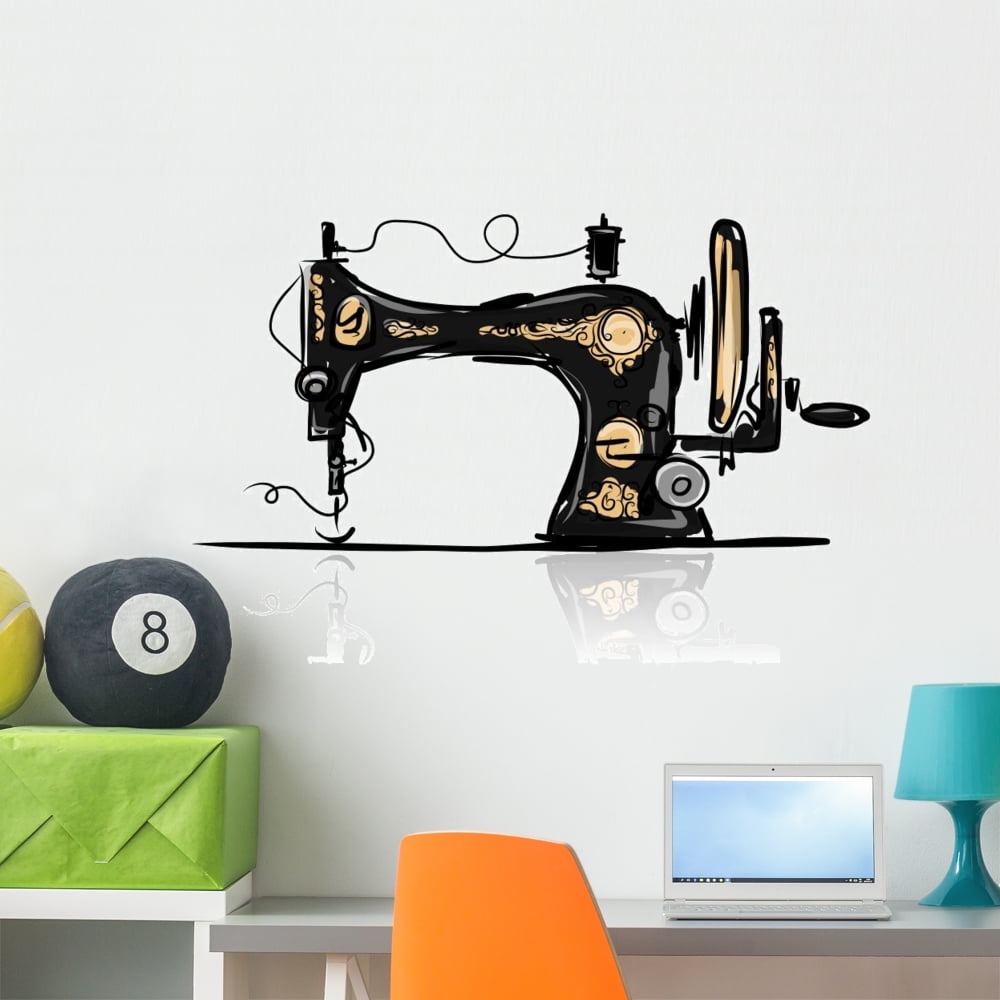 sewing machine Sticker for Sale by EuropeanPrints