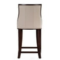 thumbnail image 6 of Manhattan Comfort Fifth 26" Faux Leather Counter Stool in Cream (Set of 2), 6 of 6