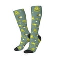 thumbnail image 2 of Bingfone Compression Socks For Women And Men Long Socks For Running Athletic Cycling Nurse-Cute Yoga Frogs, 2 of 9