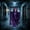 Purple, variant on Outdoor Decoration Animated Halloween Caged Skeleton with Led Red Eyes,Screaming Sound,Animatronic Skeleton Prisoner Decoration,Sound & Light & Motion Activated Ghost for Patio Haunted House