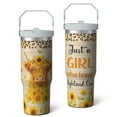 thumbnail image 2 of 1pc highland cattle 30oz Tumbler with Straw & Handle - Insulated Stainless Steel Cup | Holiday Gift for Man Women (Christmas, Valentine's, Birthday), 2 of 7