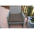 thumbnail image 5 of Afuera Living Contemporary 3 Piece Wicker Bistro Set in Brown, 5 of 7