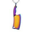 thumbnail image 3 of Herramienta de cocina de material acero inoxidable de moda Collar de cadena colgante creativo Amarillo, 3 of 6