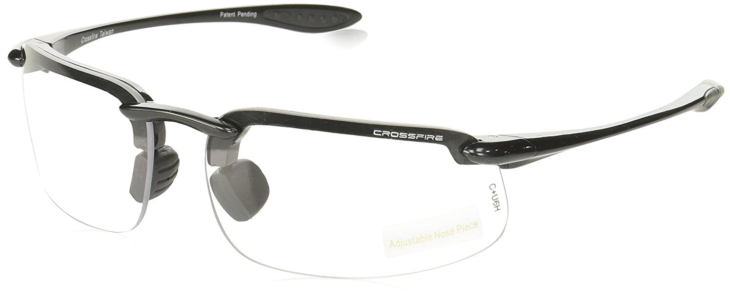 Crossfire 216415 1.5 Diopter ES4 Safety Glasses with Gray Frame and