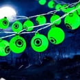 thumbnail image 4 of Cififendec Halloween Eyeball LED String Lights with Remote, 118.11", Waterproof Spooky Eye Fairy Lights for Outdoor Yard Porch, Horror Themed Party Scene Decor, 4 of 7