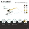 thumbnail image 5 of Kingston Brass KTAL7 Victorian Front Mount Toilet Tank Lever, Left/Right Installation in Brushed Brass, 5 of 6