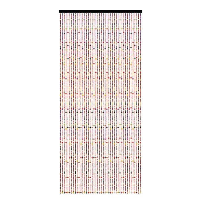Natural Bamboo Wood Beaded Curtain,Boho Natural Room Divider Door Curtain,Handmade Hanging Decor String Bead Screen Panel for Bedroom Kitchen Hallway