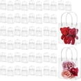 thumbnail image 1 of 50 bolsas de regalo de plástico con asa reutilizables de PVC para despedida de soltera, dama de honor, boda, cumpleaños, baby shower Party (20 x 20 x 9 cm), 1 of 4