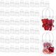 thumbnail image 1 of 50 bolsas de regalo de plástico con asa reutilizables de PVC para despedida de soltera, dama de honor, boda, cumpleaños, baby shower Party (20 x 20 x 9 cm), 1 of 4