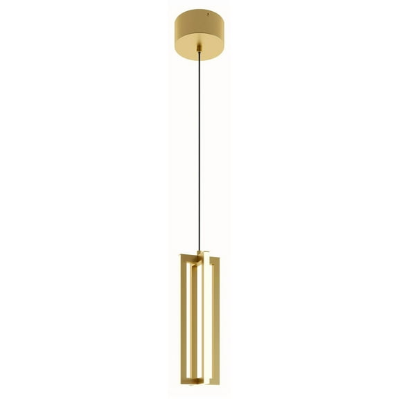 AFX Cass 4" Wide Gold LED Linear Mini Pendant