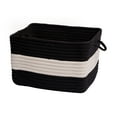 thumbnail image 2 of Colonial Mills 14" Navy Blue Coastal Square Braided Storage Basket, 2 of 5
