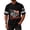 Black, variant on Patriotic Men's Cotton V Neck Jersey Shirts Short Sleeve "God Bless America" Print Liberty Statue USA Flag Striped Sleeve 4th of July Light Blue L