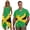 Bahamas Flag, variant on Jamaican Flag Matching Couple Outfits Short Sleeve Shirt for Men Summer Hawaiian Shirts and Womens Sleeveless Dress with Pocket Irregular Hem Beach Sundress