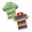 Orange & Light Green, variant on 2-Pack Kid Boys Girls T Shirt Rainbow Striped Cotton Short Sleeve Lapel Shirts Tees for Kids Fashion Comfortable Summer Clothes