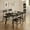 Black, variant on Lofka Dining Table Set for 4,5 Piece Kitchen Table and Chairs for Dining Room & Kitchen, Retro