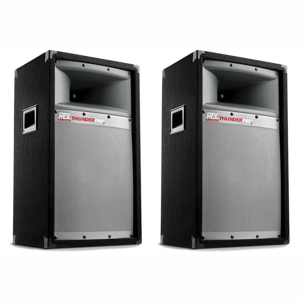 2Pack MTX Thunder Pro2 10" 2Way 200W FullRange Loudspeakers 2 x