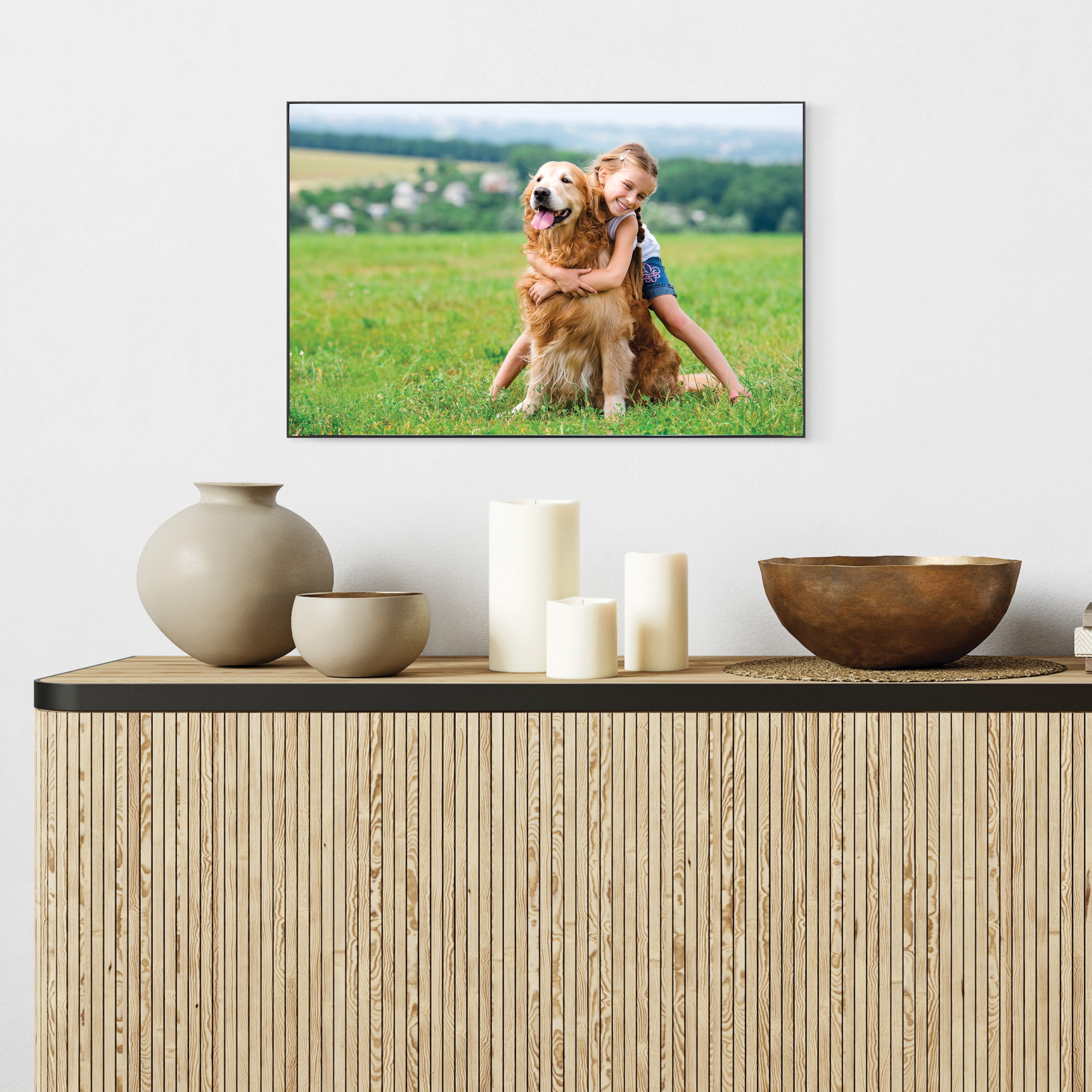 Snap 11" x 17" Front Loading Desktop and Wall Mounted Photo Frame, Set of 4