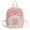 Pink, variant on Backpack Travel Embroidered Name Animal Character Backpack for Stylish Fashion School Bag Cute Small Backpack