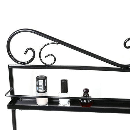 5 Layers Durable Metal Wire Nail Polish Display Organizer Wall Rack Tool