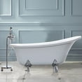 thumbnail image 2 of Vanity Art 69" x 30" Acrylic Freestanding Bathtub Contemporary Soaking Tub with Overflow and Pop-Up Drain, VA6310-L, 2 of 5