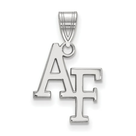 - Solid 10k White Gold United States Air Force Academy Medium Pendant (13mm x 23mm)