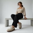 thumbnail image 6 of Cushionaire Hobby Genuine Leather Cork Footbed Clogs for Women - Suede Casual Shoes with Cushioned Comfort, Arch Support, Buckle Strap | Slip-On Mules, 6 of 27