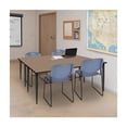 thumbnail image 6 of Regency Kahlo 72 x 24 in. Training Seminar Table- Noble Oak Top, Black Tapered Legs, 6 of 7