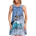 thumbnail image 1 of Disketp Lighthouse in Havana para Vestido sin Mangas para Mujeres, Vestidos de Verano para Mujeres, Casual y Holgado para la Playa, 1 of 7