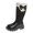 B, variant on Girls Fuzzy Knee High Boots Kids Faux Furry Lined Boots Winter Warm Mid Calf Riding Booties for Toddler