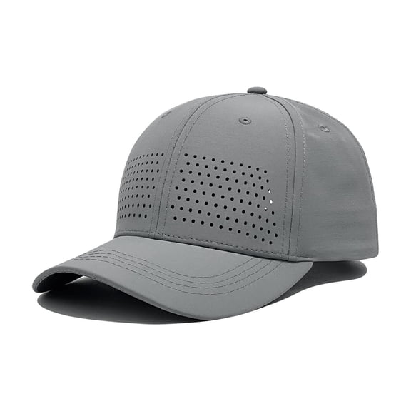 Karymi Baseball Cap Unisex Breathable Perforated Baseball Cap, Quick Dry Adjustable Sun Visor Hat, Lightweight Outdoor Sport Trucker Cap Bucket Hat
